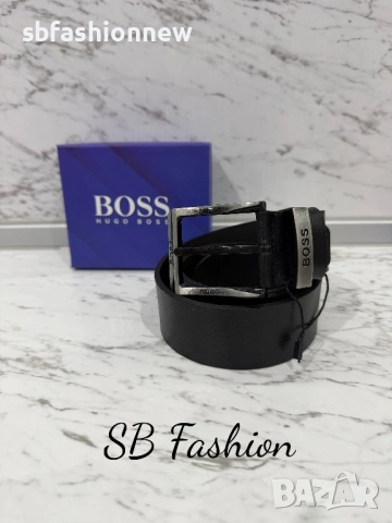 Boss мъжки колан естествена кожа, снимка 2 - Колани - 53276062