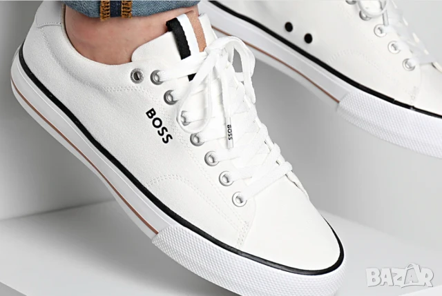 HUGO BOSS Aiden  платнени маратонки /кецове номер 44, снимка 4 - Кецове - 50785620