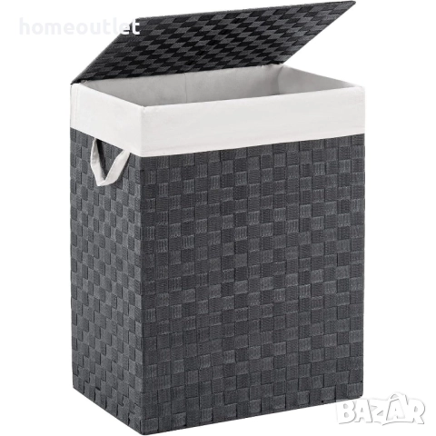 ПРОМОЦИЯ Кош за пране с капак от полипропилен YDSL45-BLK-DE-C