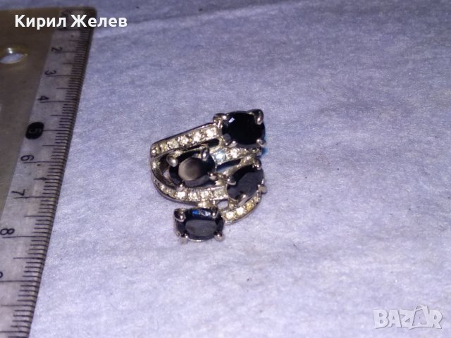 ПОСРЕБРЕН СКЪПОЦЕНЕН с ИСКРЯЩИ ЮВЕЛИРНО ФАСЕТИРАНИ ЦИРКОНИ и МАРКАЗИТИ АЖУРЕН АРТ ПРЪСТЕН 38649, снимка 7 - Пръстени - 41682676
