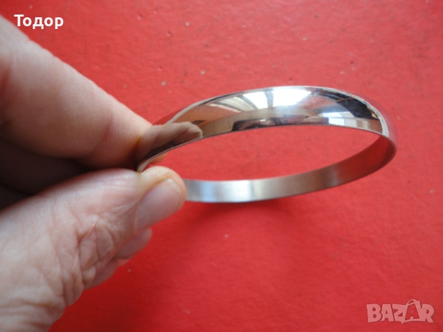 Твърда гривна благородна стомана , снимка 4 - Гривни - 53045395