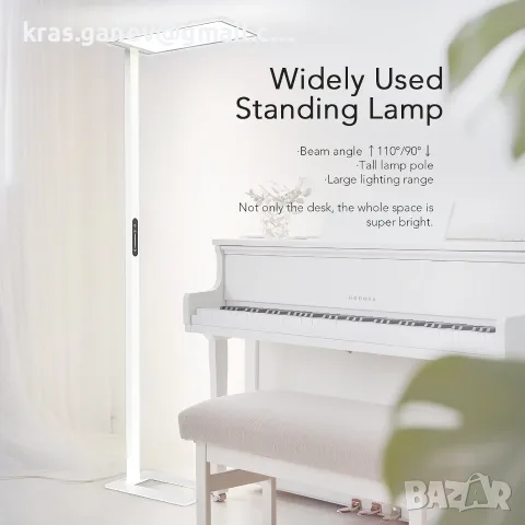 LED лампион LES FLEURS 120W, 10 000 lm, димиране, 195 cm, снимка 6 - Лед осветление - 55773334