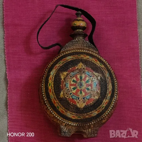 Стара дървена бъклица. , снимка 2 - Антикварни и старинни предмети - 56233034