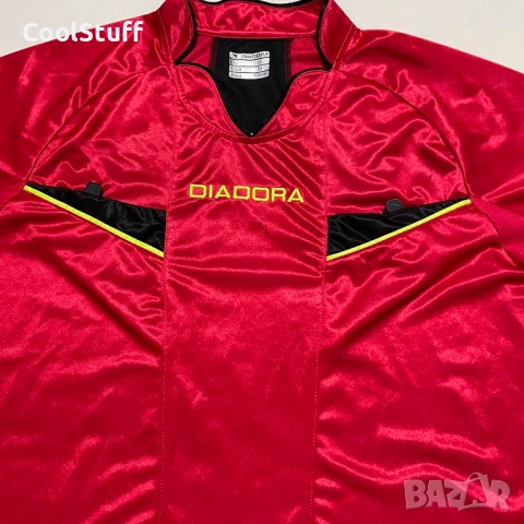 Vintage Съдийска Тениска Diadora Размер M, снимка 2 - Тениски - 53863428