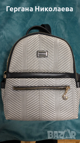 Раница Silver & Polo черно -бяла