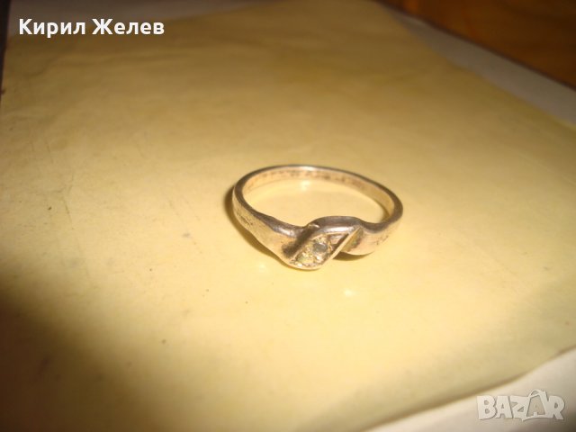 СТАР СКЪПОЦЕНЕН СРЕБЪРЕН ПРЪСТЕН с ФАСЕТИРАН СИН ЦИРКОНИЙ ЮВЕЛИРНА РЪЧНА РАБОТА СРЕБРО 25865, снимка 9 - Антикварни и старинни предмети - 34646883