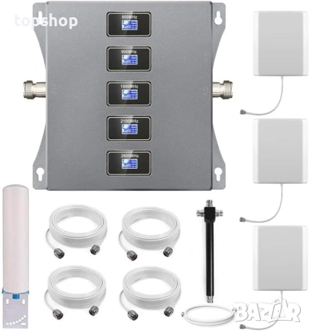 Трибандов усилвател (Бюджетният избор) Мощен Трибандов GSM Усилвател - Пълен обхват за Глас и 4G..., снимка 3 - Мрежови адаптери - 53447953