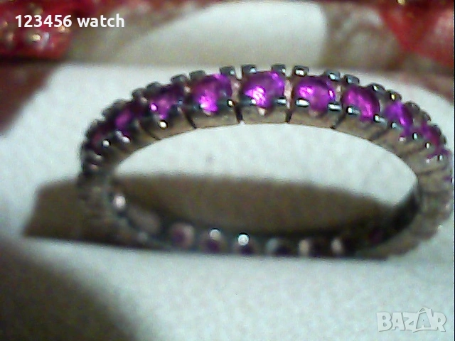 стар среберн престън 925 със розов циркон