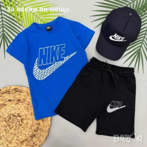 Nike Дамски Къс Летен Комплект С Шапка Найк - Налични Различни Цветове Код B340, снимка 2 - Детски комплекти - 50431245