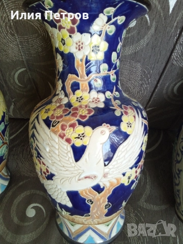 китайски керамични вази , снимка 2 - Декорация за дома - 51624251
