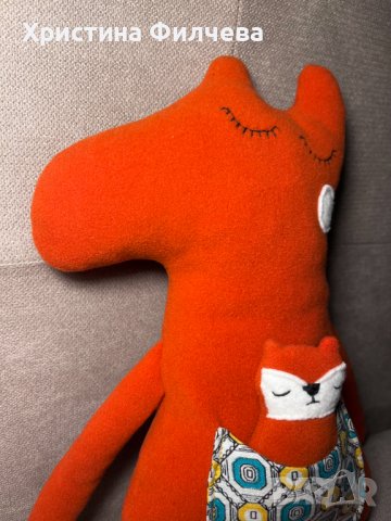 Лиска Оранжавелка с бебе , снимка 3 - Кукли - 40021782