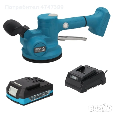 Акумулаторна вендуза за плочки вибрираща DEDRA DED6912, 18V