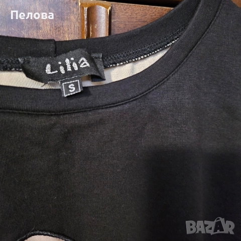 Асиметрична блуза на Lilia, снимка 2 - Блузи с дълъг ръкав и пуловери - 52434974