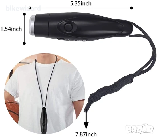 Electronic Sports Whistle One-Hand Operation – Black 52 Електронна спортна свирка НОВА, снимка 2 - Други спортове - 53150476