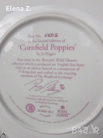 Красиви декоративни чинии с макове, снимка 6 - Декорация за дома - 52917477