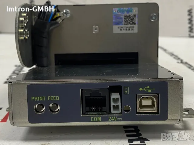 ПРИНТЕР  CUSTOM TL60 термодиректен RS232 + USB нож моторизиран ежектор presenter, снимка 2 - Друга електроника - 47785414