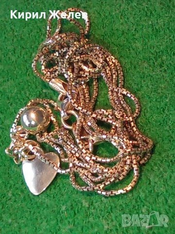 STEFANI ST. JACQUES Италианско МАРКОВО БУТИКОВО ФЕШЪН АРТ КОЛИЕ СРЕБРО 925 ЧАСТ от КОМПЛЕКТ 37458