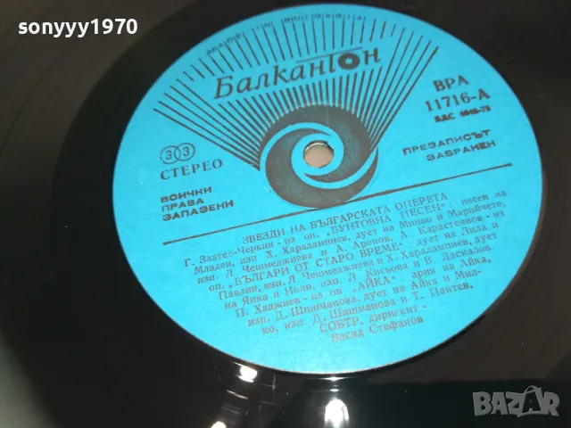 ЗВЕЗДИ НА БЪЛГАРСКАТА ОПЕРЕТА Х2-ДВЕ ПЛОЧИ 1710241628, снимка 14 - Грамофонни плочи - 47620421