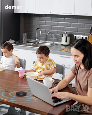 Безжичен конферентен високоговорител Mymanu, Вluetooth и USB-C, снимка 6 - Bluetooth тонколони - 44657645