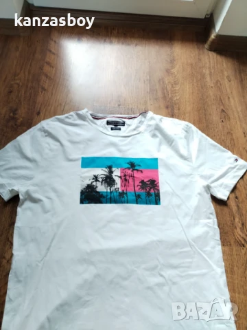tommy hilfiger - страхотна мъжка тениска КАТО НОВА 2ХЛ, снимка 4 - Тениски - 50620856