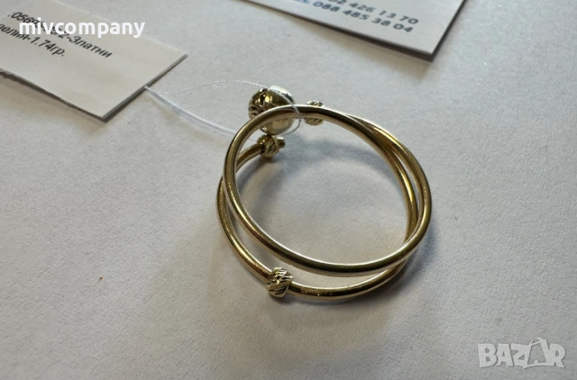 Златен пръстен 1.74гр., снимка 6 - Пръстени - 53496619