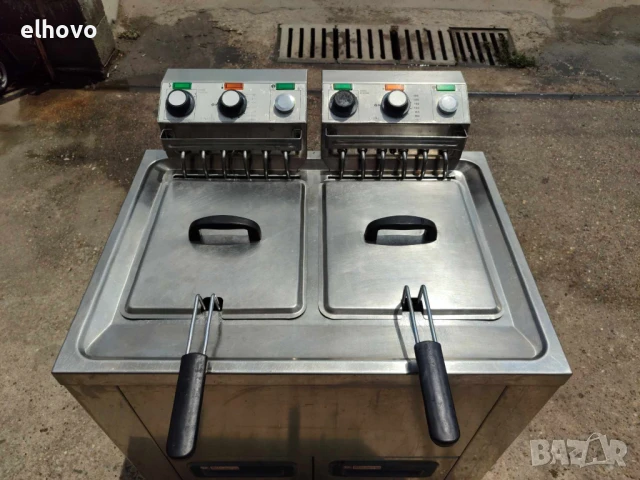 Професионален двоен фритюрник Nuova Elframo-трифазен, снимка 9 - Друго търговско оборудване - 50654233