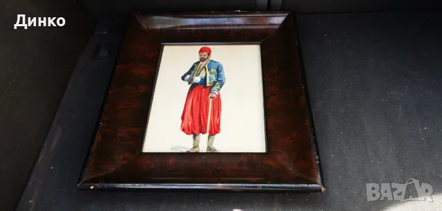 Стара картина от 1918година акварел., снимка 9 - Антикварни и старинни предмети - 50147002