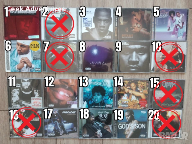 Hip-Hop Rap Music Albums CD's Оригинални Рап Музикални Дискове Хип-Хоп, снимка 2 - CD дискове - 46671250