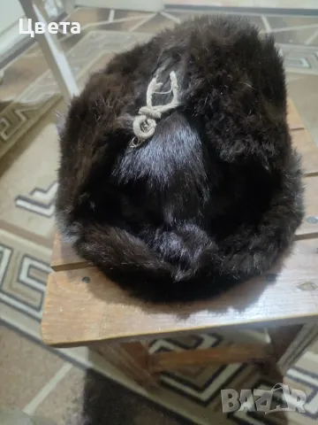 Зимна заешка шапка, снимка 2 - Шапки - 48211237