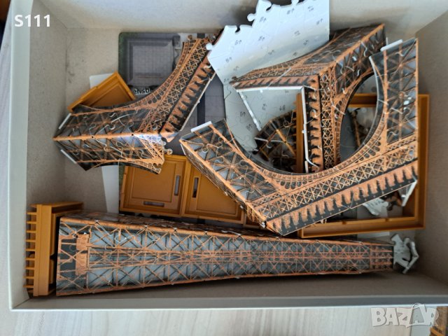 Айфеловата кула - 3D картонен пъзел от 216 части, снимка 2 - Пъзели - 41460943
