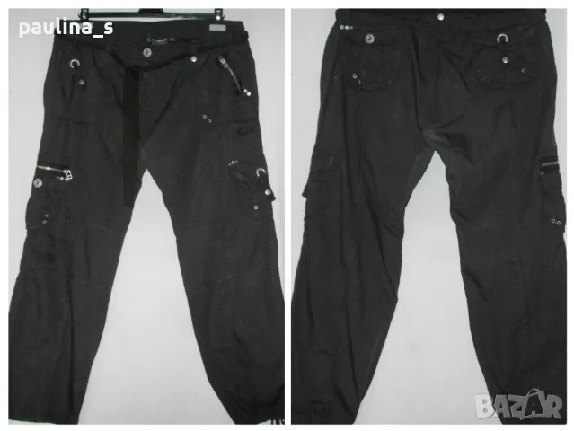 Шест различни броя / Винтидж! Дънкови карго панталони / пролет - лято / голям размер , снимка 2 - Панталони - 14467499