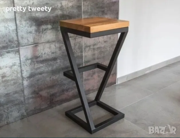 Комплект маса със столове от метал и дърво или метал с ПДЧ плотове в индустриален стил , снимка 16 - Маси - 49684977