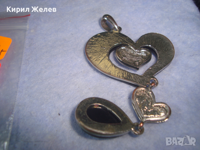 МОДНА КРАСИВА КРИСТАЛНА АРТ ПОСРЕБРЕНА ВИСУЛКА 1473г, снимка 2 - Колиета, медальони, синджири - 36290677