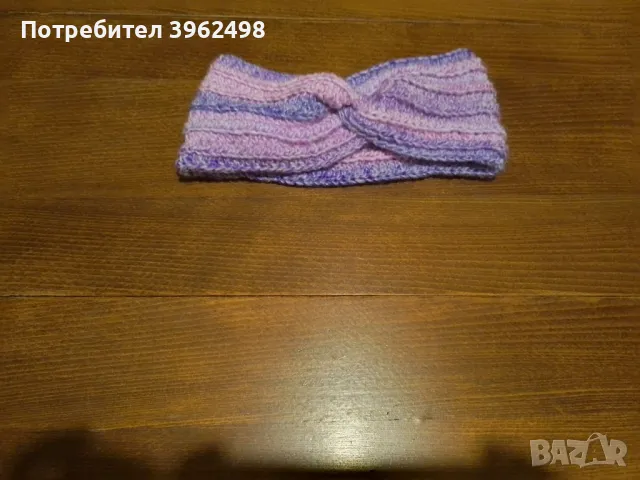 Сет ръчно плетени шал и лента, снимка 3 - Шалове - 48855112