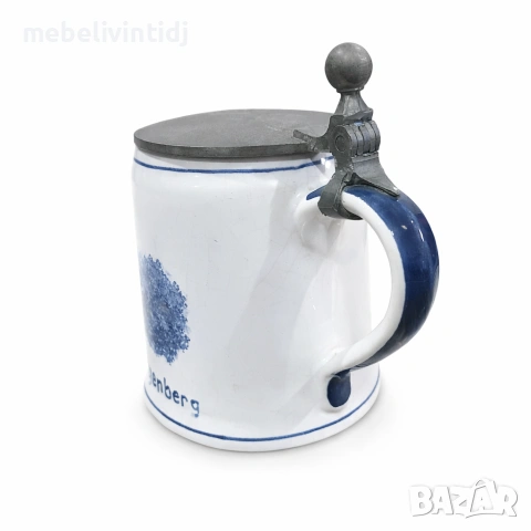 Колекционерска порцеланова халба за бира - замъка Schloss Burg, снимка 4 - Други ценни предмети - 53598363