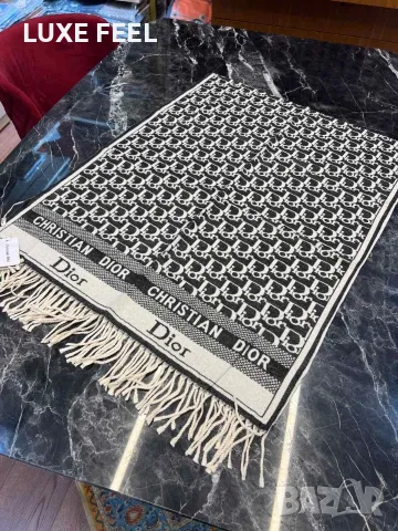 Balenciaga ⚜️ Hermes ⚜️Dior ⚜️Дамски Кашмирени Шалове , снимка 9 - Шалове - 56046130