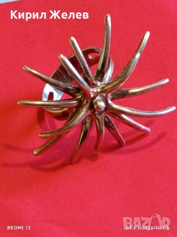 Сребърен пръстен с екстравагантен дизайн ВЕЛИКОЛЕПИЕ Арт бижу 52715, снимка 10 - Пръстени - 52960925