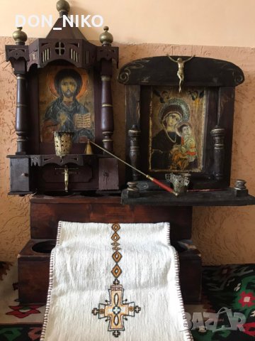 Икони,Иконостаси . Икони на Исус Христос и Светата Майка, снимка 4 - Антикварни и старинни предмети - 35886608