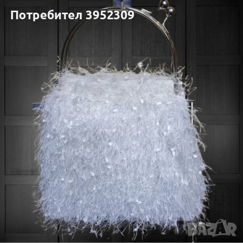 Атрактивна дамска текстилна чанта с кръгли дръжки, снимка 3 - Чанти - 44828417