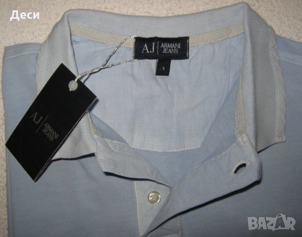 Мъжка polo тениска ARMANI JEANS с яка, снимка 9 - Тениски - 35813772