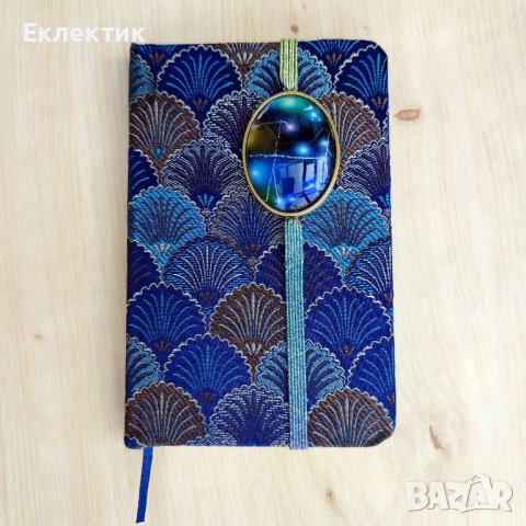 Бележници с твърди корици, подвързани с плат. Ръчна изработка, снимка 7 - Други - 42725511
