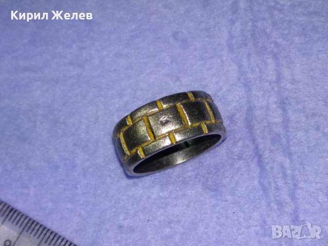 Стар ВИНТИДЖ АРТ МОДЕЛ СРЕБЪРЕН ПРЪСТЕН ПАТИНИРАНО СРЕБРО 925 Тип ХАЛКА РЪЧНА РЯДКА ИЗРАБОТКА 39988, снимка 17 - Пръстени - 42657068