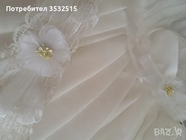 Комплект бебешка рокля и лента за коса, снимка 5 - Бебешки рокли - 49286822