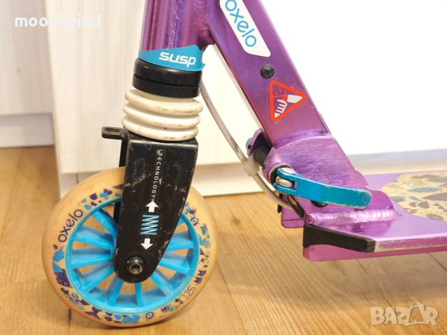Тротинетка скутер MID5 OXELO лилава детска, снимка 5 - Други спортове - 51698610