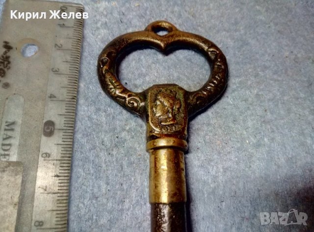 Стар КРАСИВ ФИГУРАЛЕН ОРНАМЕНТИРАН РЕТРО БРОНЗОВ ТИРБУШОН За МЕХАНА КОЛЕКЦИЯ ПОЛЗВАНЕ 41606, снимка 3 - Антикварни и старинни предмети - 47608165