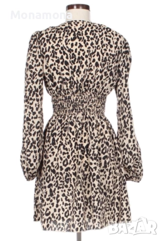 Eлегантна леопардова рокля, снимка 5 - Рокли - 48141099