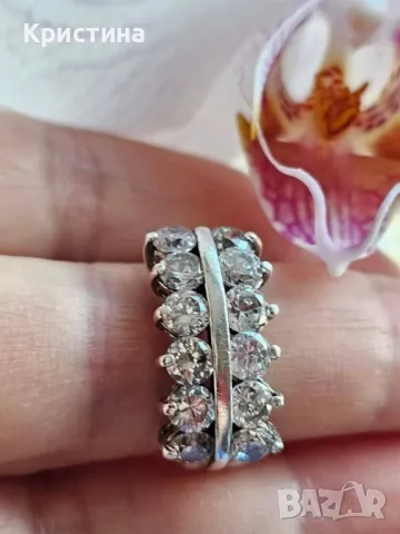 Красив сребърен пръстен , снимка 3 - Пръстени - 49136652