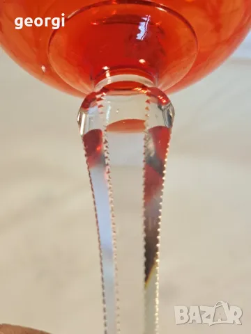 кристална чаша за вино цветен кристал , снимка 4 - Чаши - 49515907