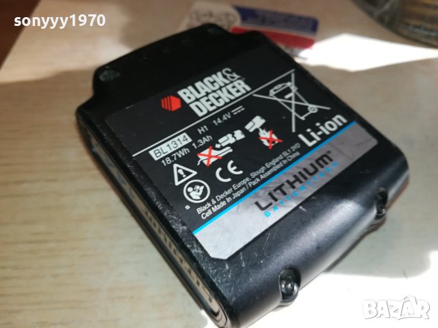 BLACK DECKER 14,4V-LITHIUM BATTERY PACK-ВНОС FRANCE 2410231633, снимка 2 - Винтоверти - 42703623