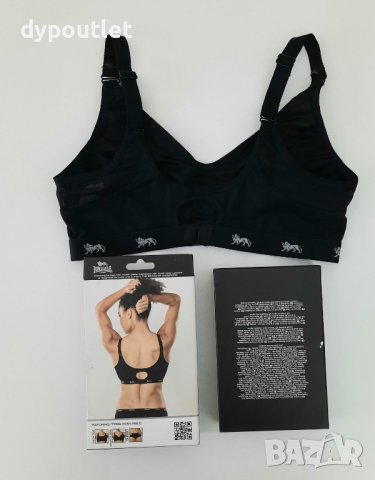 lonsdale - Дамски спортен сутиен Sports Bra, Черен, размер - 32 D и 34D .                , снимка 3 - Корсети, бюстиета, топове - 39616659